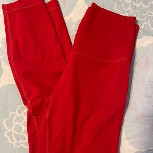 Lululemon Align 25 inch Size 4 Red Leggings
